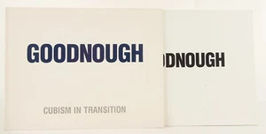 Robert Goodnough Exhibition Catalogs Cubism in Transition 1988 Sculpture 1986 - Picture 1 of 7