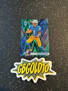 2023 Panini Phoenix - Rookies #107 Quentin Johnston (RC) Green /25 - Picture 1 of 2