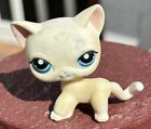 Littlest Pet Shop 410 Ultra Rare LPs  Shorthair White Ivory Cat Blue Eyes