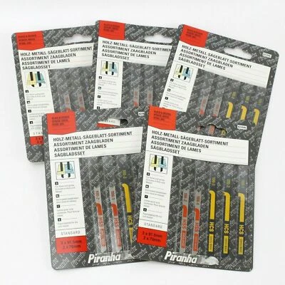 25 Black & Decker Piranha X27040 'U' Shank HSS HSC Jigsaw Blades Wood Metal PVC - Image 1 of 3