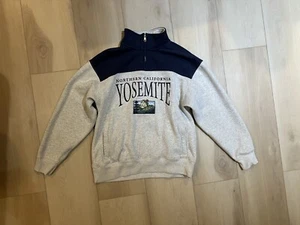 Yosemite Vintage Embroidered Half Zip Pullover New Condition Size Small (S) - Picture 1 of 2