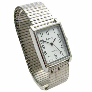 Reloj expandible rectangular fácil de leer para caballero modelo R0220.02.1 de Ravel - Imagen 1 de 1