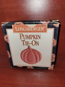 LONGABERGER~Pumpkin Tie-On~1995~NEW IN BOX - Picture 1 of 1