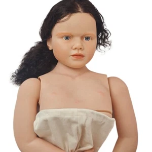 40inch Reborn Doll Big Artist Doll Gabriella Painted Mould (Long Brown Hair) New - Bild 1 von 6