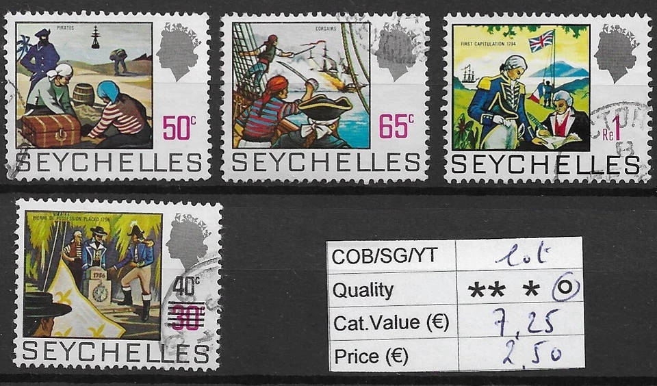 Seychelles small lot of used stamps - Photo 1/1