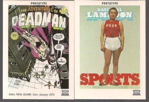 NATIONAL LAMPOON TRADING CARDS 21st CENTURY 1993 PROMO 2 CARD LOT "A" #SC1 & SC7 - Picture 1 of 2