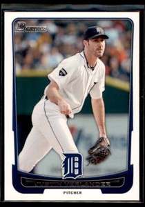 2012 Bowman  Justin Verlander #77 Detroit Tigers