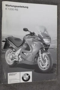 BMW K 1200 RS Wartungsanleitung - Aug. 2002 - Serviceheft - Bild 1 von 12