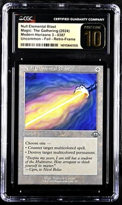 MTG Magic the Gathering Modern Horizons 3 MH3 Retro Null Elemental Blast CGC 10 - Picture 1 of 4
