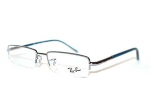 BRAND NEW RAY BAN RB 6245E 2507 GUNMETAL BLUE EYEGLASSES RX RB6245 53-17-135 MM - Picture 1 of 7