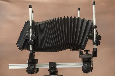 Calumet 4X5 Camera with Lens Board, Film Holder, Rail Clamp Ground Glass  Case, - Image 1 of 4