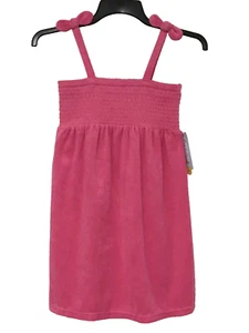 Cat & Jack Girl's Size M (8) Pink Terry Solid Swim Cover Up Dress UPF 50+ - Picture 1 of 8