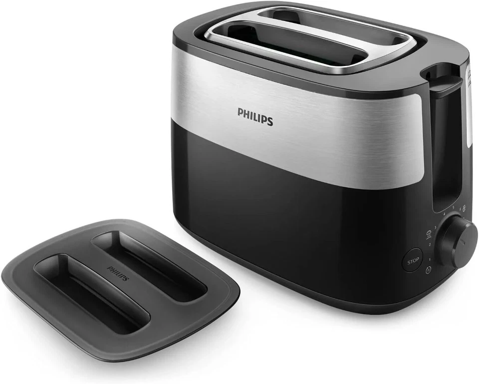 Philips Daily Collection Toaster | 2 Slots | 8 Browning Settings | Bun Rack - Image 1 of 4