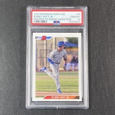 2020 Bowman Heritage #BHP-25 Bobby Witt Jr Prospects Image Variation PSA 10 RC