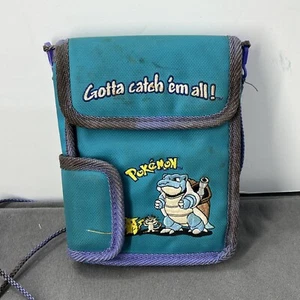 Pokémon Gameboy Color Carry Case Turquoise Blastoise Pikachu Meowth - Picture 1 of 3