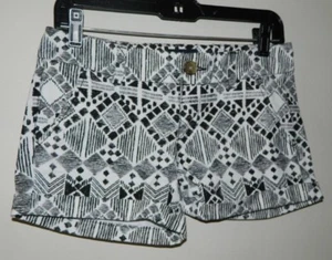 New Women American Eagle Outfitters Stretch Mini Multi-Color Short Size 0 - Picture 1 of 3