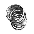 10 Stck Schlsselringe Metallringe Edelstahl Ringe in verschiedenen Gren