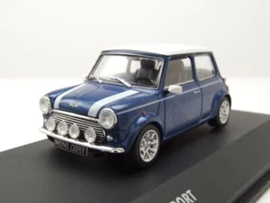 Modellino auto Mini Cooper S 1994 blu metallizzato 1:43 Solido - Foto 1 di 9