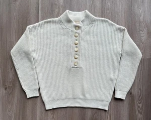 Le Maille Sezane 1/2 Knit Beige Sweater - Picture 1 of 15
