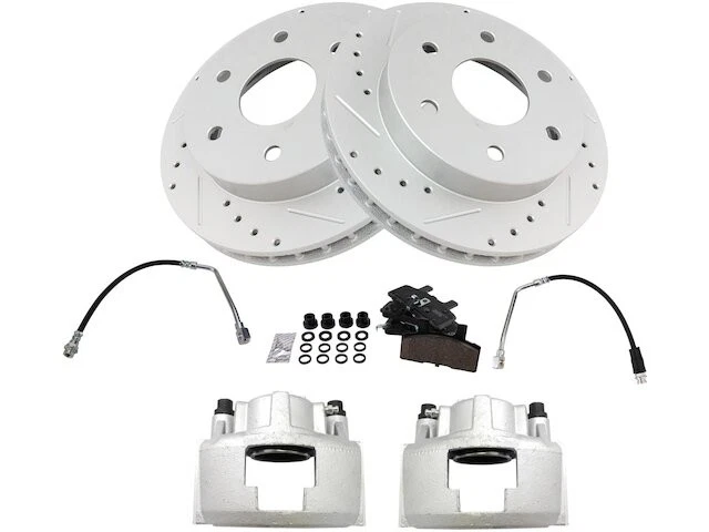 95ZM57M Front Brake Pad Rotor and Caliper Set Fits 1992-1999 GMC K1500 Suburban - Image 1 of 1