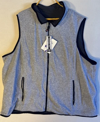 Chaleco para mujer JMS Just My Size acero/carbón acolchado con cremallera talla grande 18/20W Foto 1 de 3