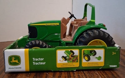 NEW Original John Deere Licensed Die Cast & Plastic 8" Toy Farm Tractor By Tomy - Image 1 of 4