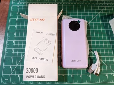 JOYFAR 移动电源,30,000mAh 便携式充电器 带内置电缆,22.5W — 第 1/4 张图片