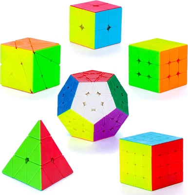 Set Di 6 Cubi Magici Di Velocità, Set Di 6 Cubi Magici Di Velocità 2X2X2 3X3X3 4 - Immagine 1 di 4
