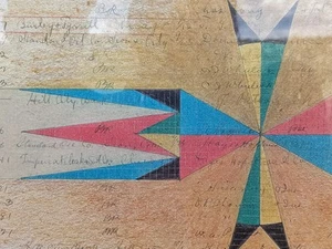 Donald F Montileaux disegno artistico originale su carta libro mastro 1902 firmato $ 4- $ 5K vendita al dettaglio - Foto 1 di 17