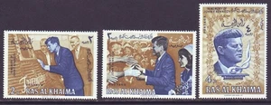 Ras Al Khaima 1966 MI 80-82 MNH Set Kennedy - Picture 1 of 2