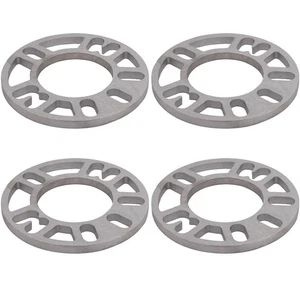For Car Wheel Spacer Set 10mm Alloy Aluminum 4Pcs for 4 or 5 Stud Wheels - Picture 1 of 9