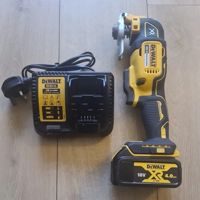 DEWALT DCS355 18V XR Brushless Multi Tool + 4ah Battery & Charger - Image 1 of 4