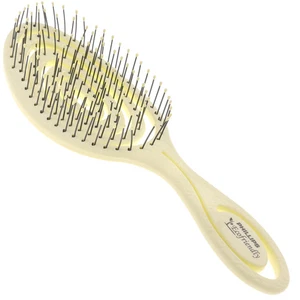 "Ecofriendly" Vented Cushion Hair Brush with Ball-Tipped Nylon Bristles - Picture 1 of 4