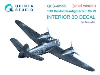 Quinta Studio 1/48 Bristol Beaufighter NF.Mk.VI 3D-Interior (Tamiya) small ver. - Immagine 1 di 4