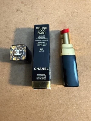 Color de labios CHANEL ROUGE COCO FLASH hidratante brillo vibrante 68 ULTIME NUEVO EN CAJA Fr Sh Foto 1 de 4