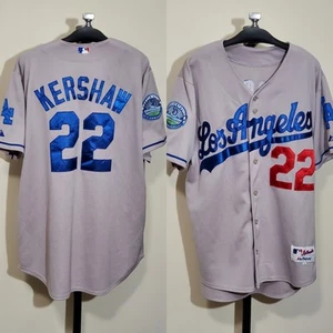 Majestic MLB ⚾️ LA Los Angeles Dodgers #22 Kershaw 50th Anniversary Jersey 52 - Picture 1 of 15