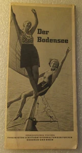 Nachlaß Reiseführer Prospekt Broschüre DER BODENSEE mit Abb. & Landkarte ca 1935 - Bild 1 von 3