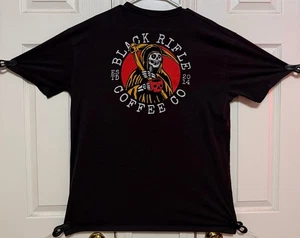 Black Rifle Coffee Company BRCC dunkelgrau T-Shirt Herren XL Sensenmann mit Becher - Bild 1 von 3