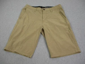 Volcom Shorts Mens 31 Khaki Chino Walk Short Flat Front Casual Skate Surf - Picture 1 of 15
