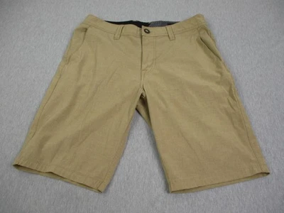 Volcom Shorts Mens 31 Khaki Chino Walk Short Flat Front Casual Skate Surf - Image 1 of 4