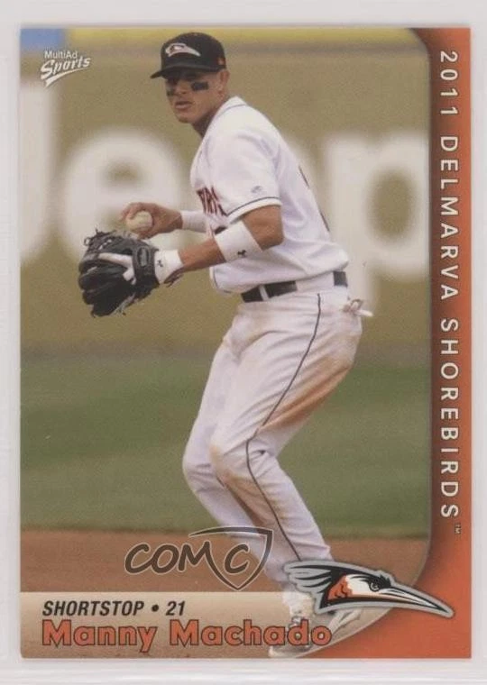 2011 MultiAd Sports Delmarva Shorebirds Manny Machado #1 - Image 1 of 2