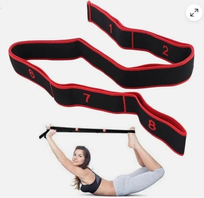 Yoga Elastic Pull Bands Belt Ballet Stretching Strap Loop Resistance Fitness Gym - image 1 of 4