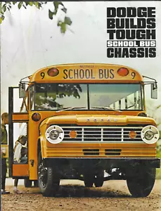 Vintage 1970s DODGE TRUCKS SCHOOL BUS Chassis sales brochure - Picture 1 of 3