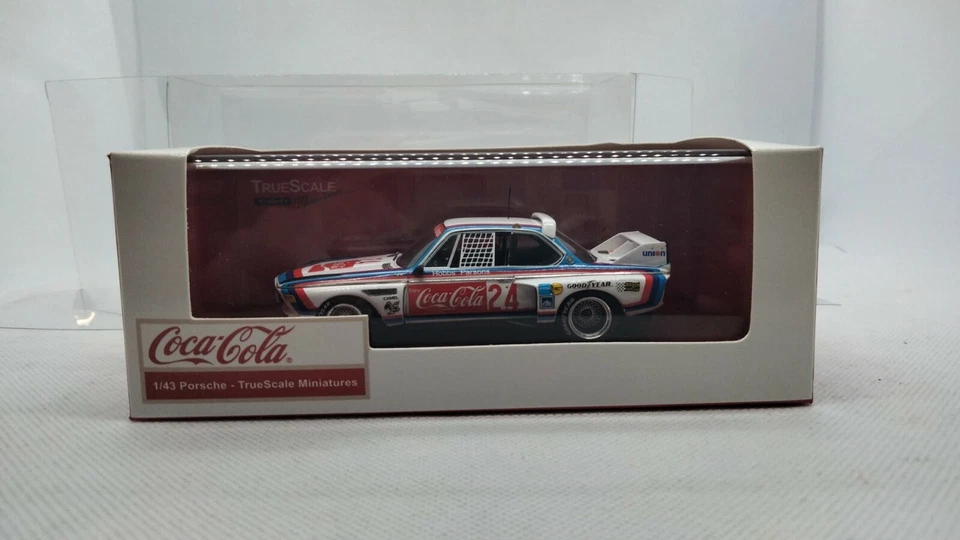 TRUE SCALE MINIATURES 1976 BMW 3.0 CSL N°24 DAYTONA 24h "Coca Cola"  SCALA 1:43  - Immagine 1 di 4