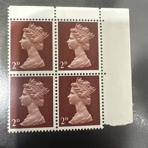 Großbritannien 1967-68 Queen Elizabeth postfrisch Briefmarkenblock mit 4 Marken - Bild 1 von 2