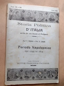 Fiorini Lemmi STORIA POLITICA D'ITALIA fasc. 132-133 / PERIODO NAPOLEONICO - Imagen 1 de 1