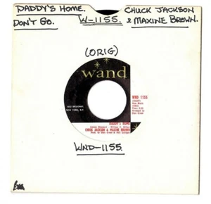 CHUCK JACKSON & MAXINE BROWN DADDY'S HOME / DON'T GO.U.S.ORIG "1967" SOUL 7".EX - Picture 1 of 2