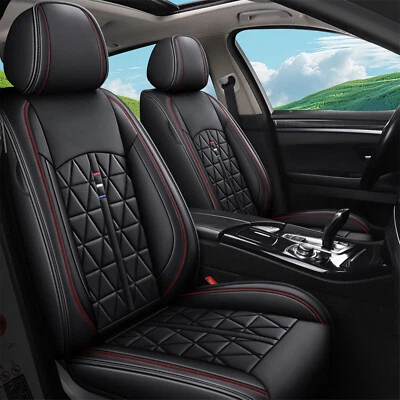 For Jeep Renegade 2015-2024 Car 5-Seat Cover PU Leather Front & Rear Cushion Pad Foto 1 de 4