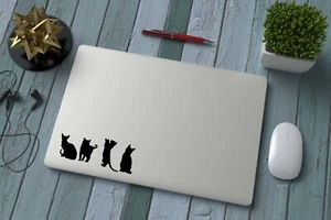 Pack of 15 Cat Sticker Silhouettes - Cat Gifts - Use on Laptops, Scrapbooks, Car - Picture 1 of 11