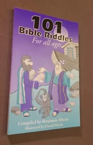 101 Bible Riddles (Trivia Book) for All Ages by Macias (1993, PB) NEW Great Gift - Imagen 1 de 8